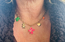 Afbeelding in Gallery-weergave laden, Ketting bedels goud meerkleurig