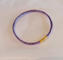 Afbeelding in Gallery-weergave laden, Armband pvc glitter lila
