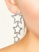 Afbeelding in Gallery-weergave laden, Oorbellen Ster zilver