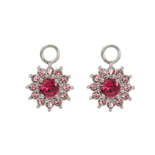 Afbeelding in Gallery-weergave laden, Creolen Fuchsia zilver