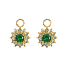 Afbeelding in Gallery-weergave laden, Creolen Emerald goud